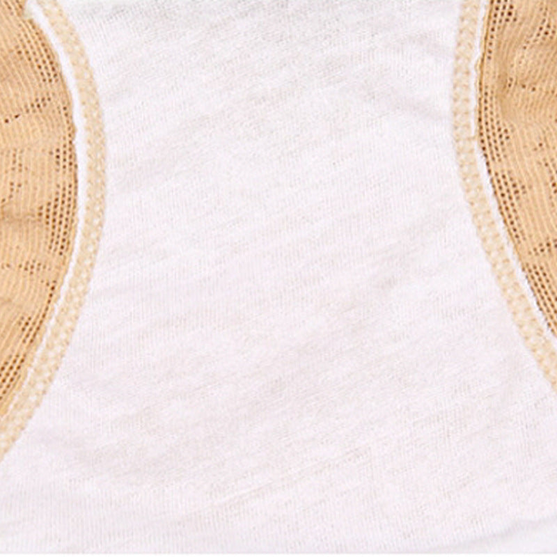 ChicLace™ low-rise maternity underwear in apricot — front view