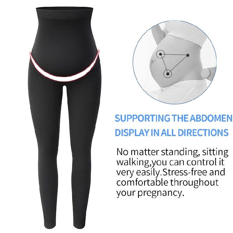 ChicLeg™ high-waist shaping leggings back view, smooth panel