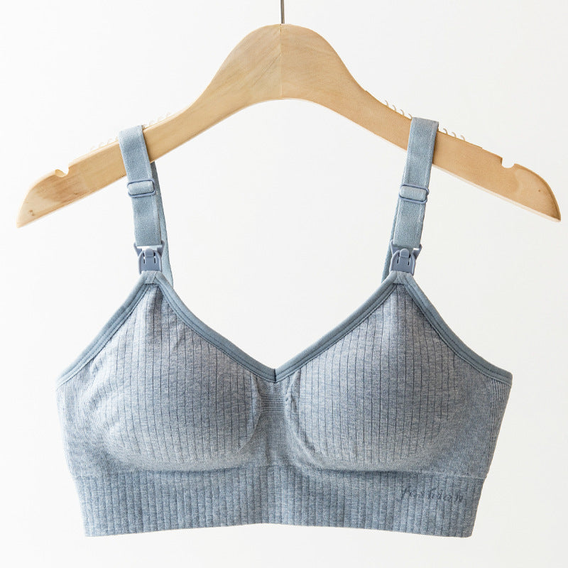 ChicFeed™ wireless nursing bra back view, smooth construction