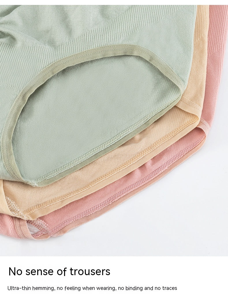 ChicPack™ belly support underwear in green — front view