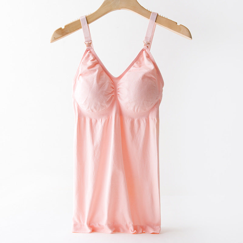 ChicVest™ nursing camisole flat lay — full product view