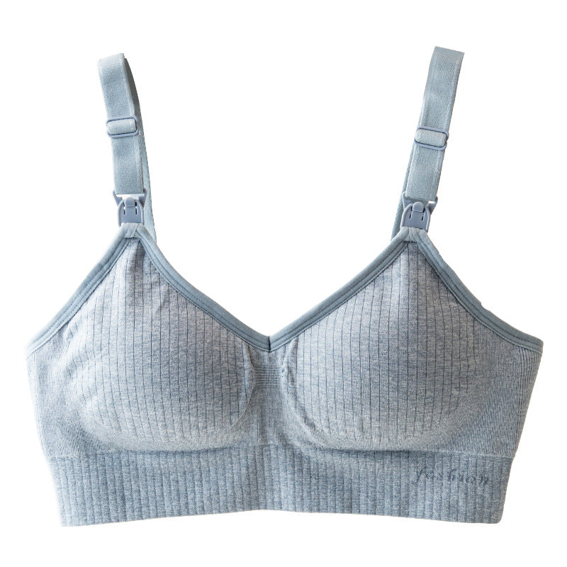 ChicFeed™ ultra-soft nursing bra in pink — front product view