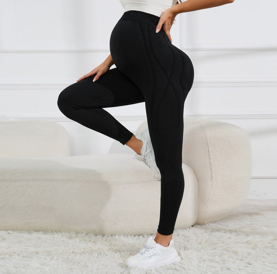 ChicFlex™ over-bump leggings stitching detail close-up