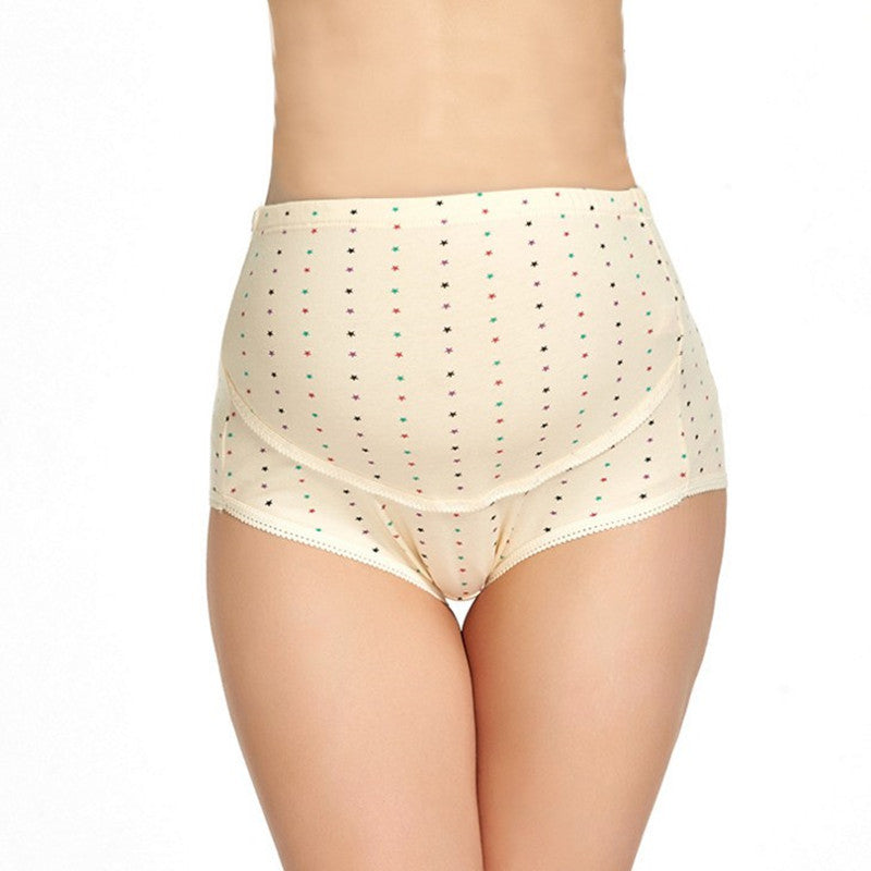 ChicSupport™ adjustable maternity underwear in soft print — front view