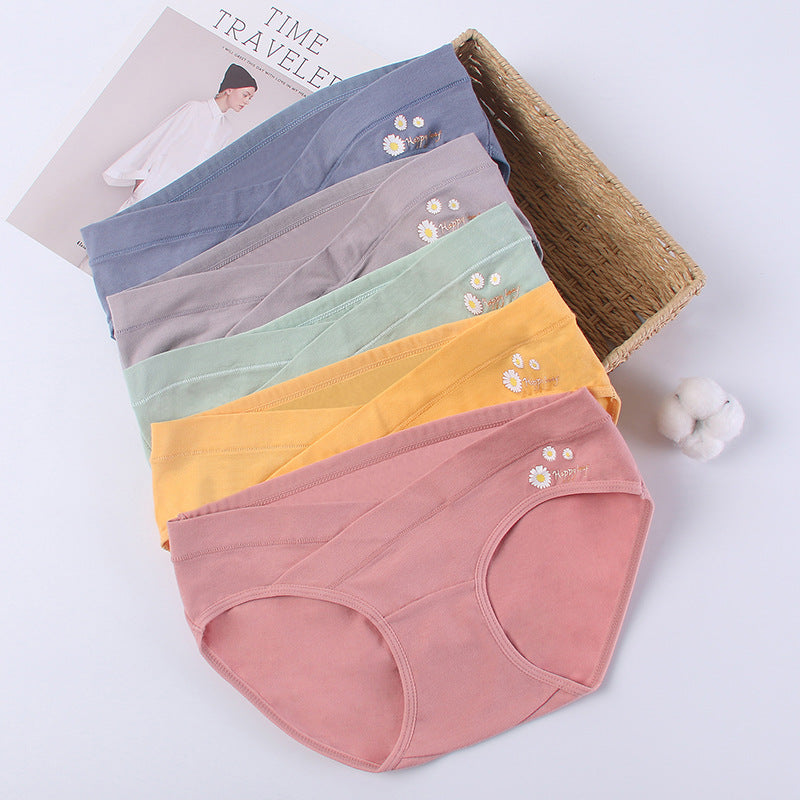ChicDaisy™ low-rise cotton underwear in blue — front view