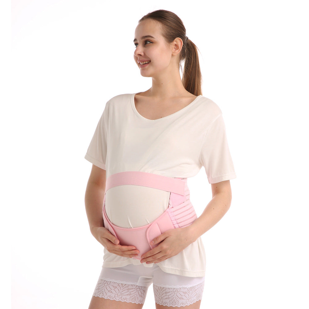 ChicWaist™ maternity back support band in grey — front view