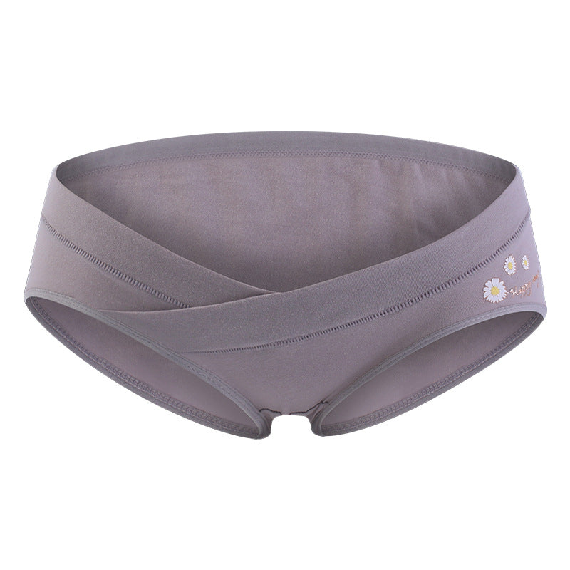 ChicDaisy™ maternity cotton underwear back view, soft elastic
