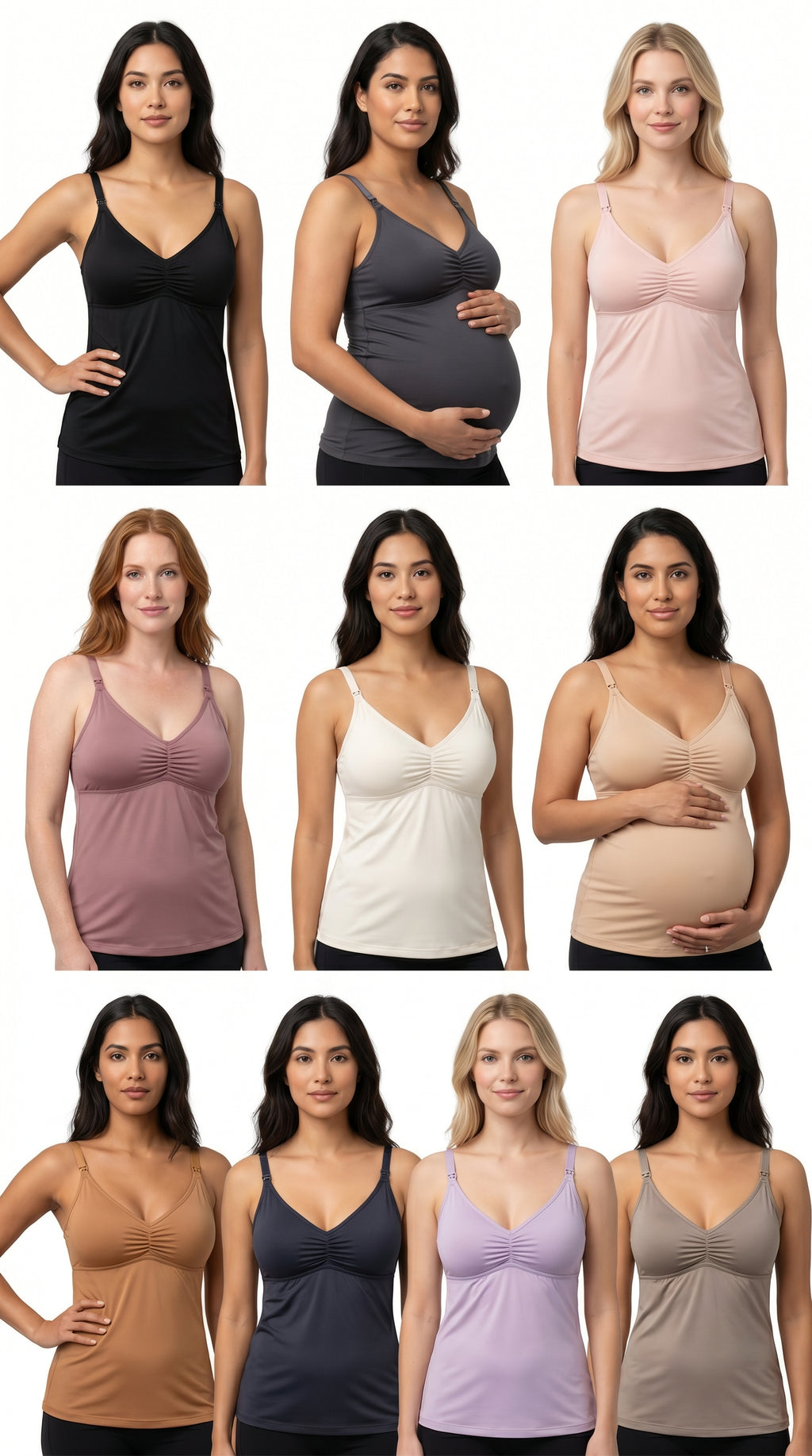 ChicVest™ nursing camisole sling vest on model — lifestyle banner shot