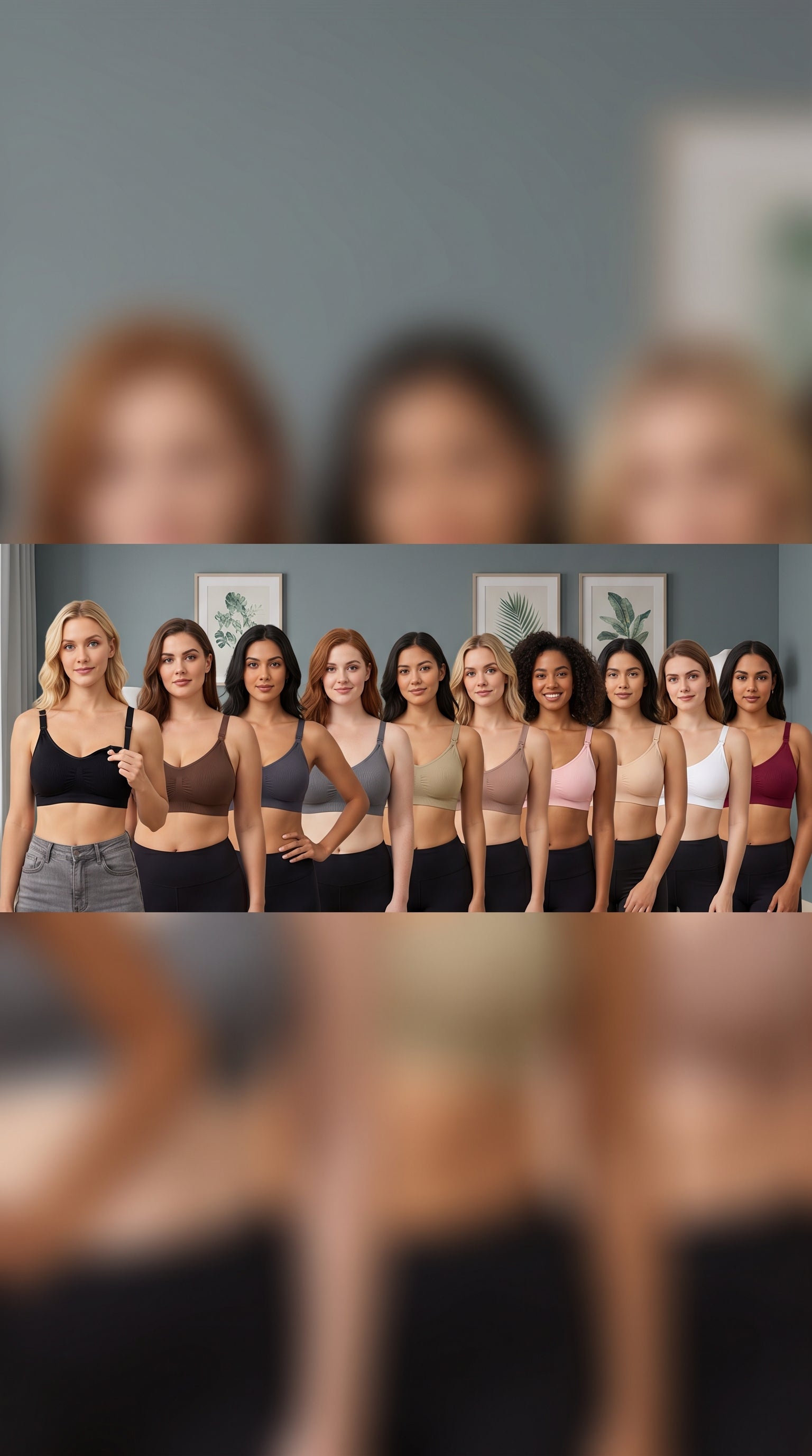 ChicPush™ anti-sagging push-up nursing bra on model — lifestyle banner shot