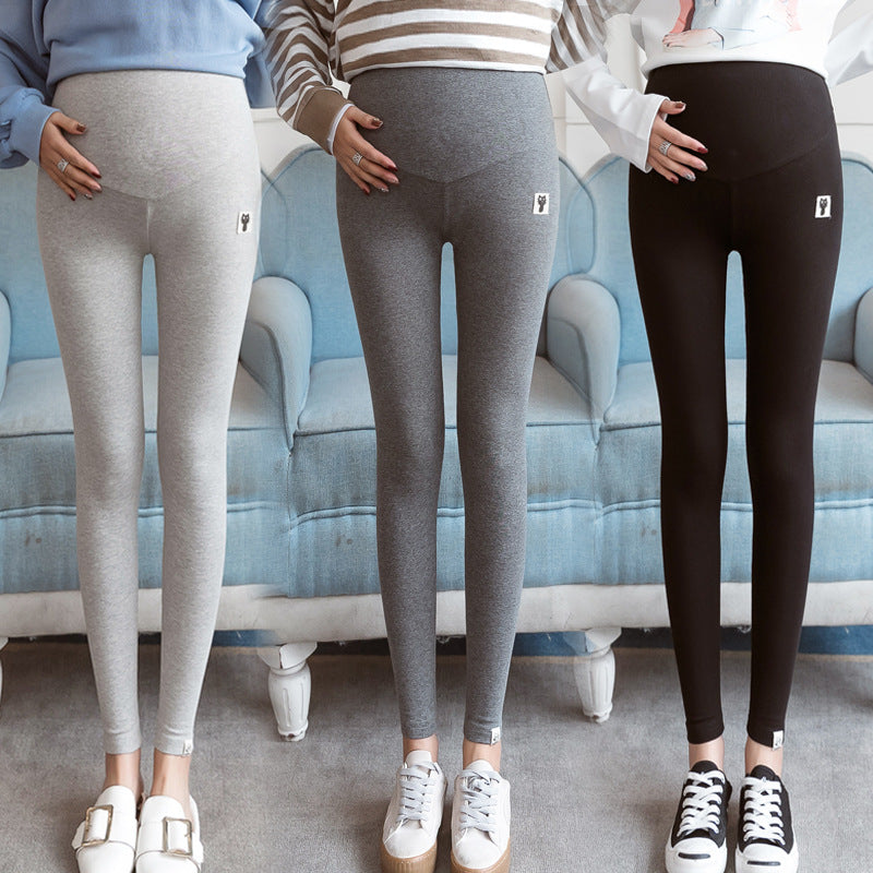 ChicFleece™ fleece-lined maternity leggings waistband detail, over-bump panel